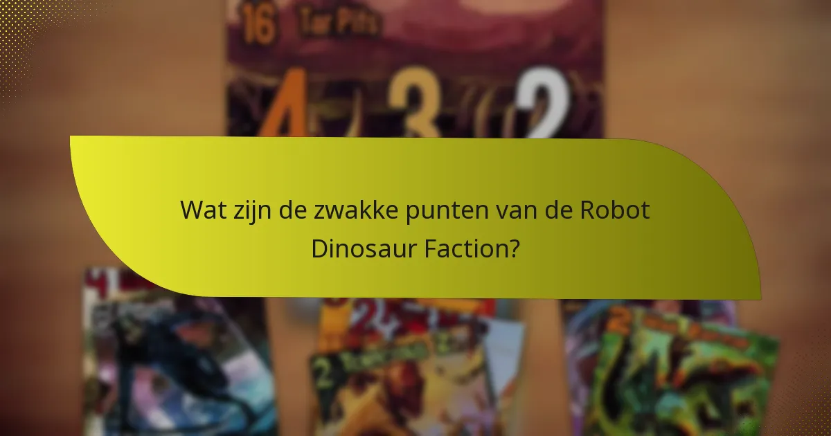Hoe verhoudt de Robot Dinosaur Faction zich tot andere facties?