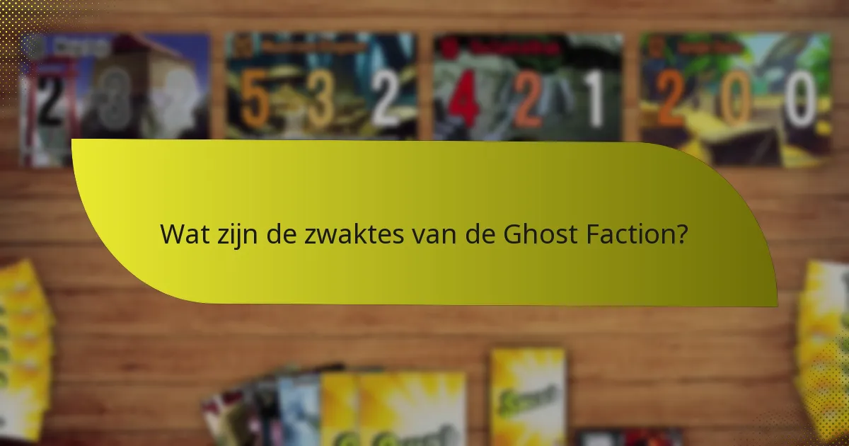 Hoe verhoudt de Ghost Faction zich tot andere factions?