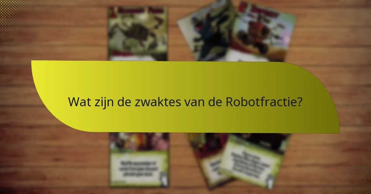 Hoe verhoudt de Robotfractie zich tot andere fracties?