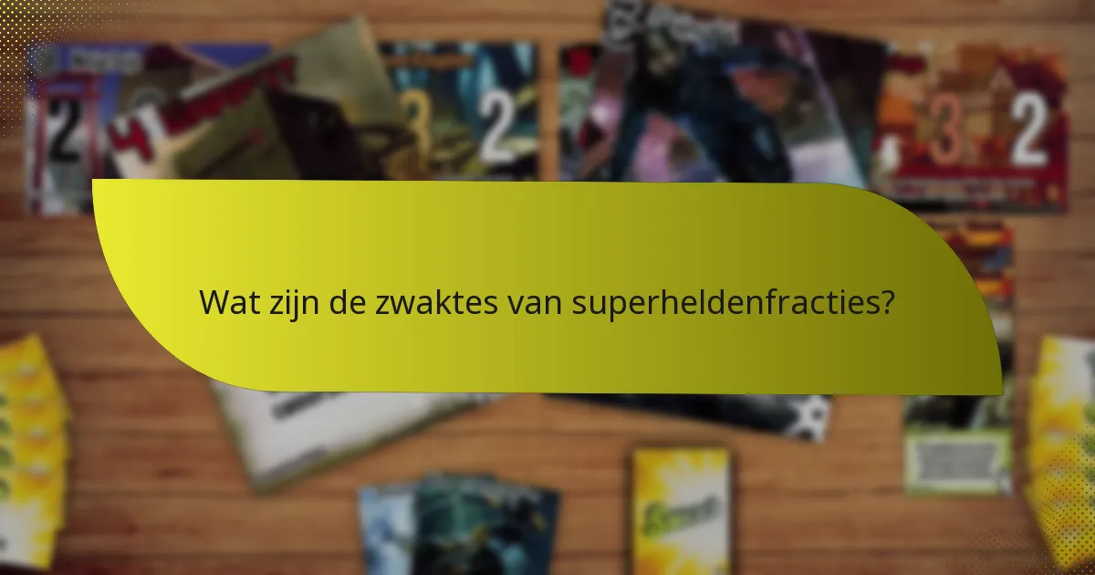 Welke superheldenfracties zijn het populairst?